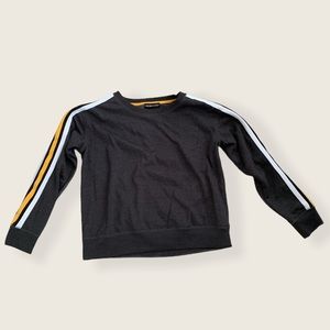 Stripe sleeve sweater